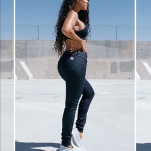 NWT Barbell Apparel Slim Athletic Dark Wash Jeans